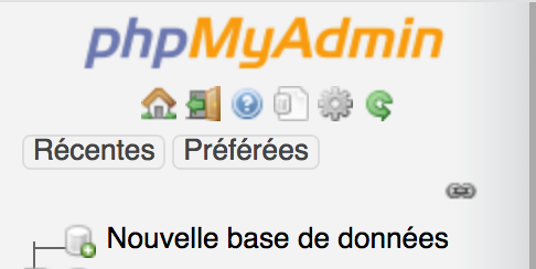 créer une nouvelle base de donnée